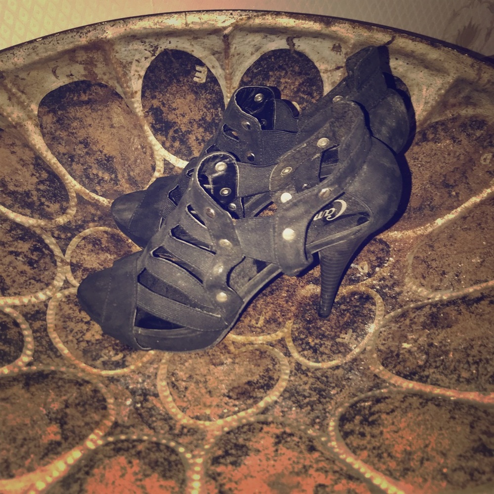 Candies studded suede heels